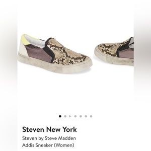 Steven by Steve Madden Addis Snake Slip On Sneakers